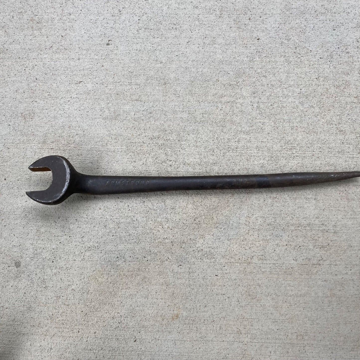 Vintage Armstrong 1-1/2" Spud Wrench Offset 1.5 Open End