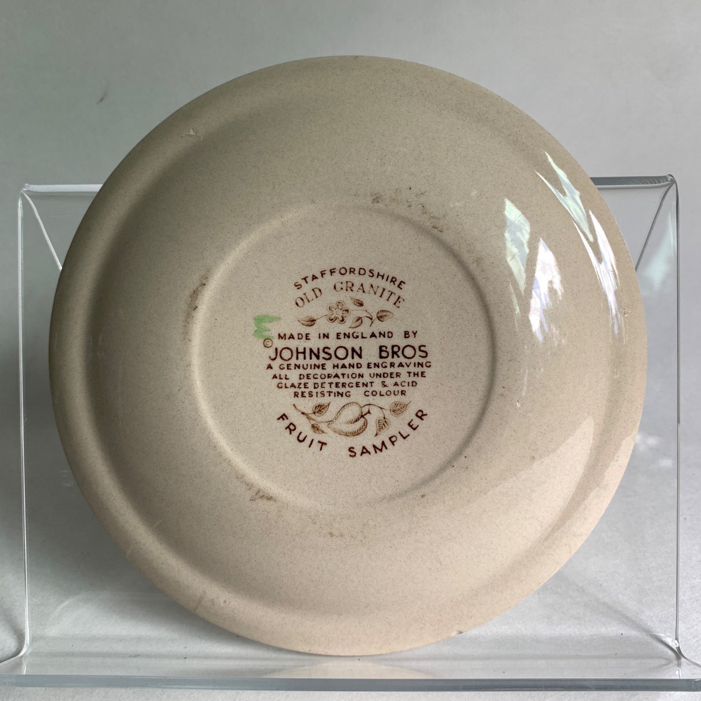Johnson Bros Fruit Sampler Staffordshire Old Granite Plate