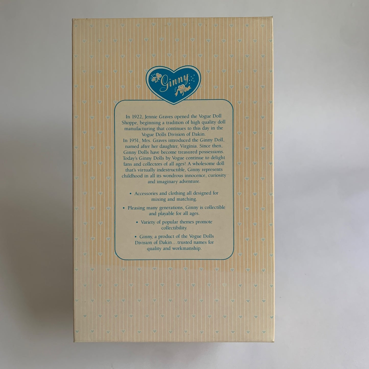 Ginny December Turquoise Doll New Unopened Vintage 8" Blonde