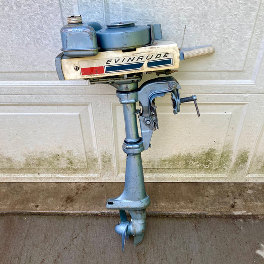 1968 Evinrude Mate 1.5 HP Outboard Boat Motor FOR PARTS OR REPAIR