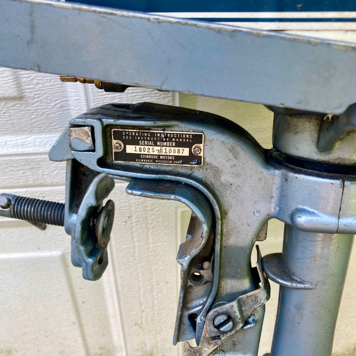 1968 Evinrude Mate 1.5 HP Outboard Boat Motor FOR PARTS OR REPAIR