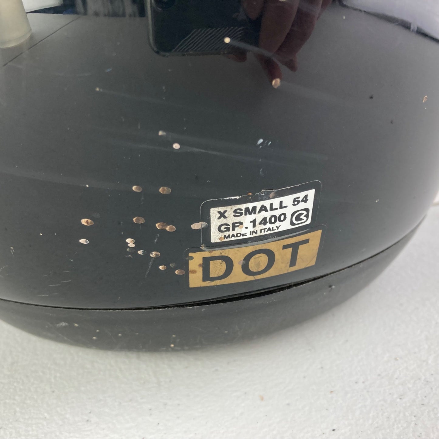 Bieffe Full Face Snowmobile Motorcycle Helmet Size X-Small GP-1400 Italy Black