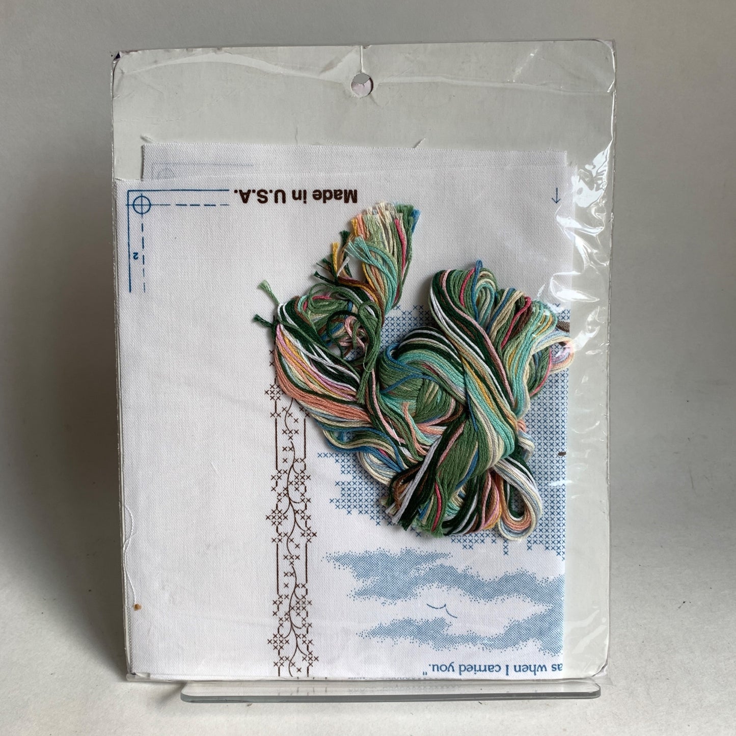 Creative Accents Cross Stitch Kit One Set of Footprints New