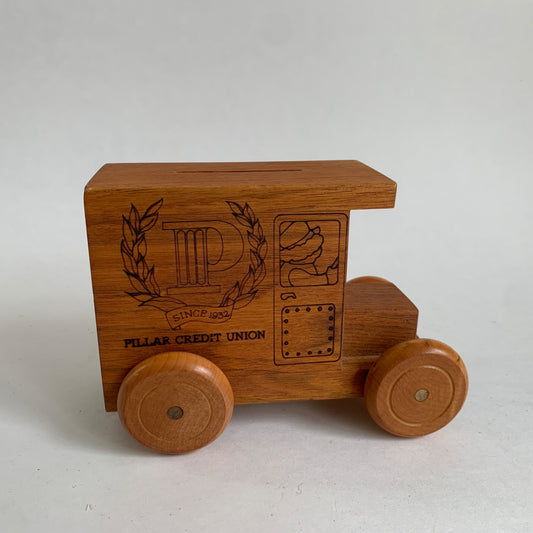 1979 Toystalgia Wooden Bank Truck Pillar Credit Union