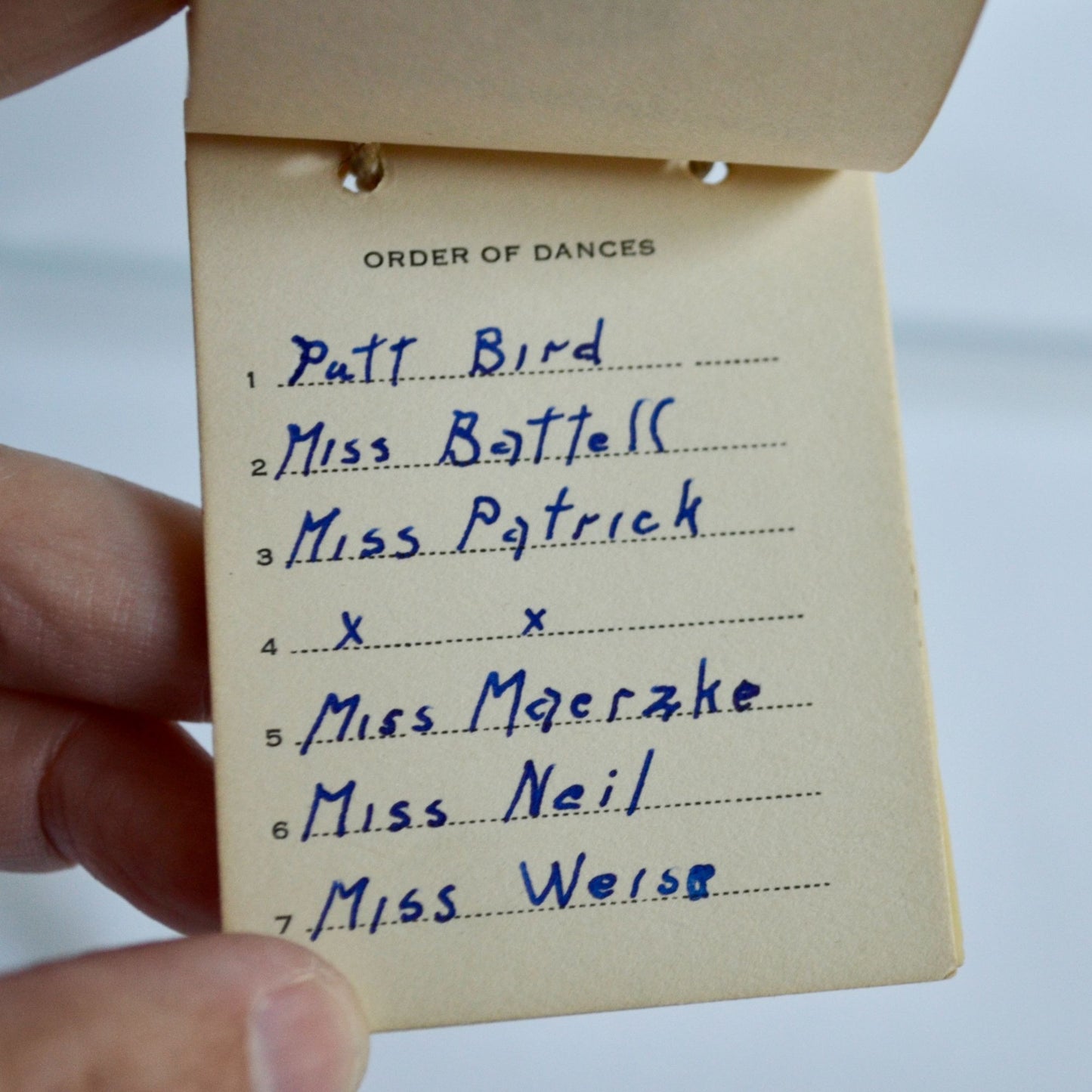 Vintage 1927 Carroll College Junior Promenade Dance Card