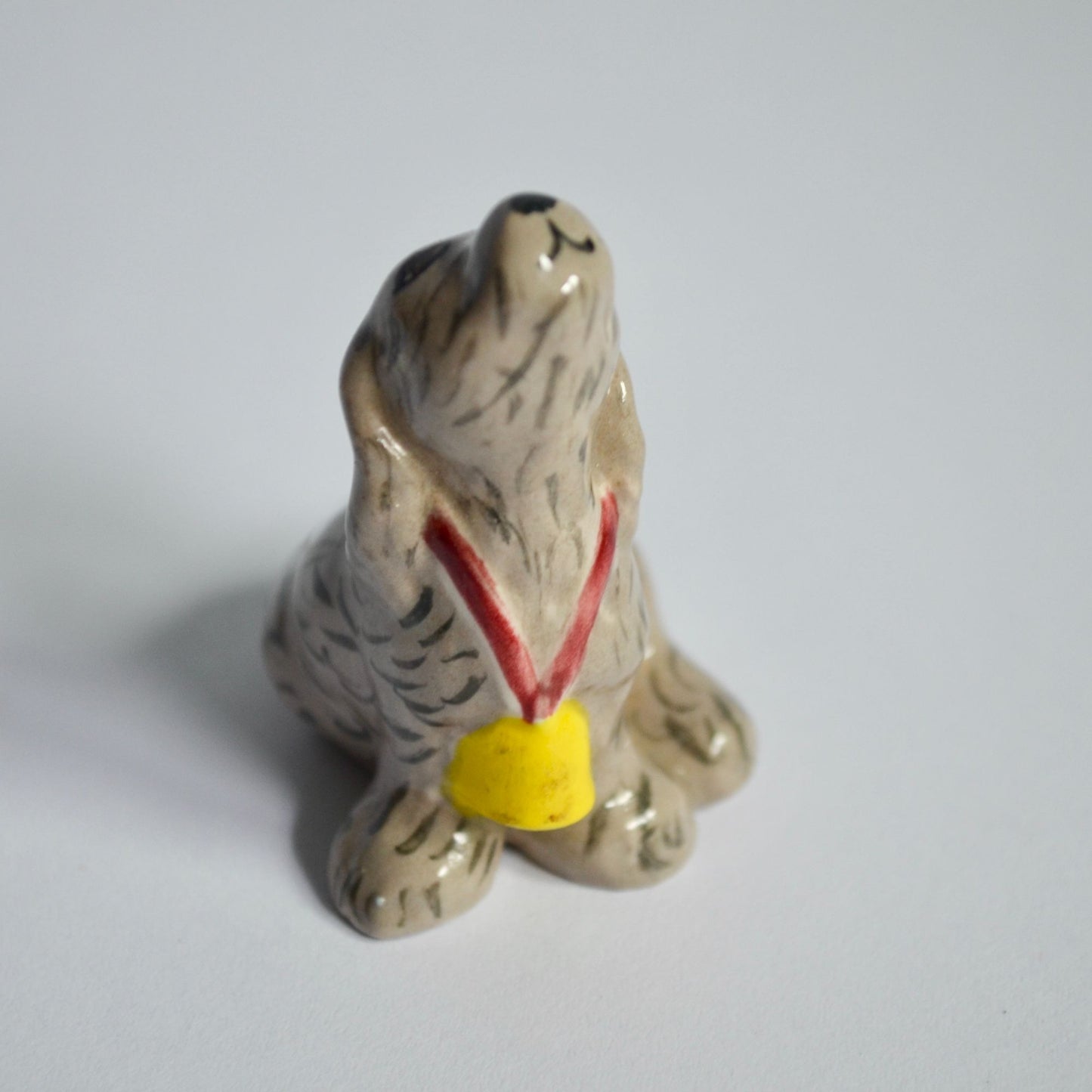 Vintage Ceramic Dog Figurine 2" Figure