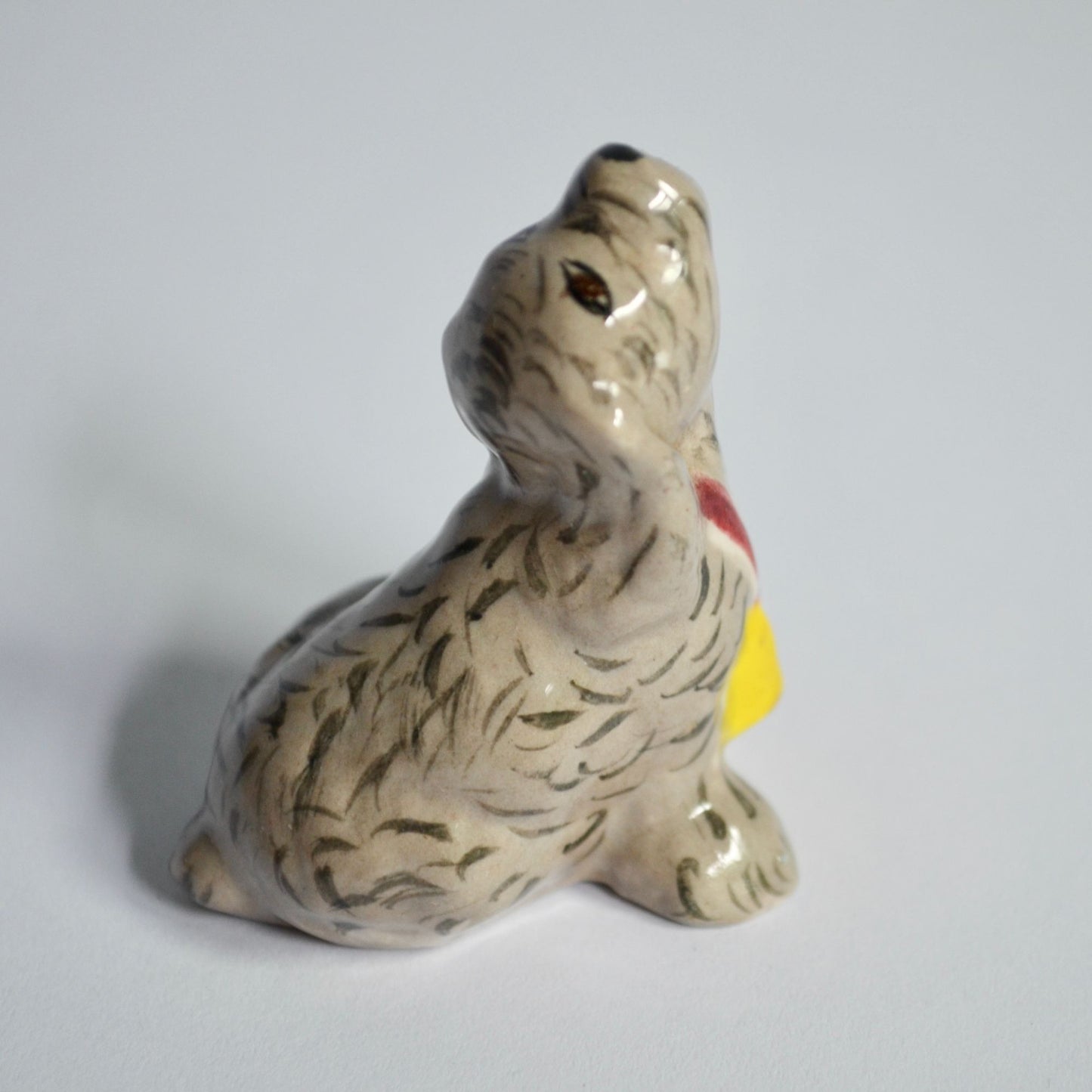 Vintage Ceramic Dog Figurine 2" Figure