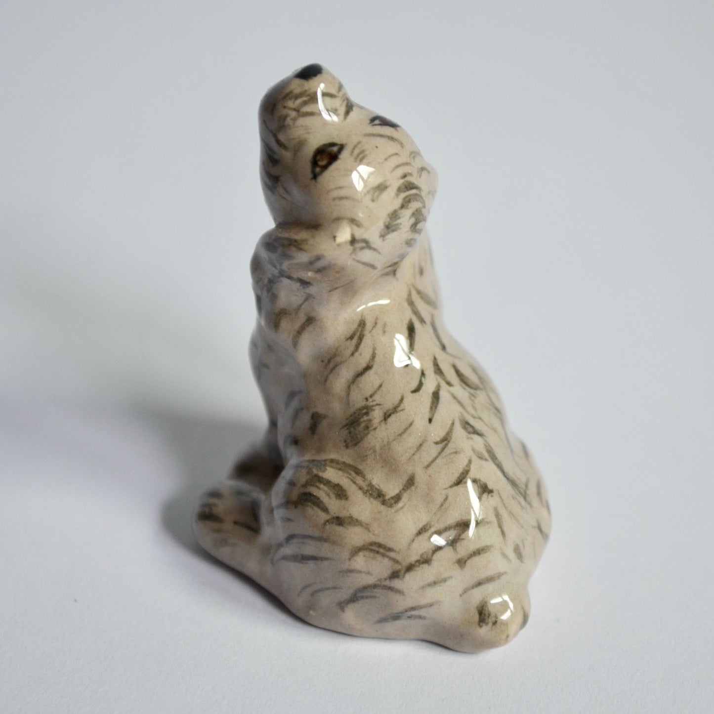 Vintage Ceramic Dog Figurine 2" Figure