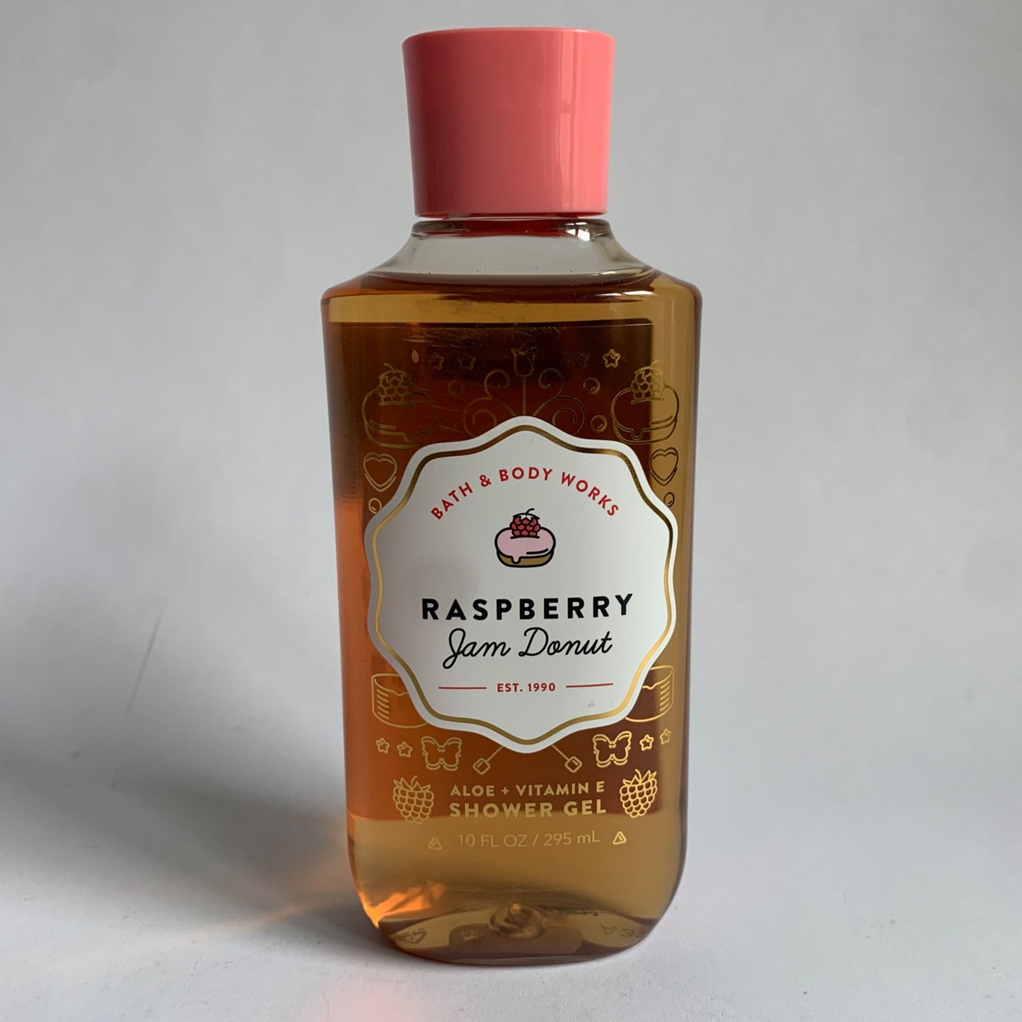 Bath & Body Works Raspberry Jam Donut Shower Gel 10 oz. NEW