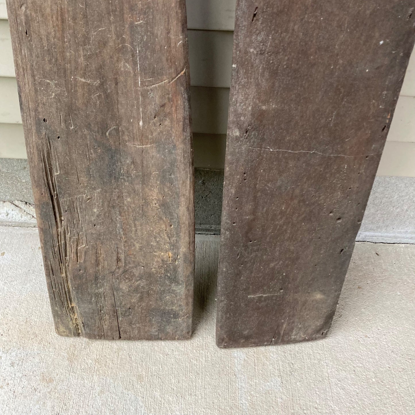 Lot 2 Antique Wood Hide Stretchers Animal Pelt Fur Tanning Stretcher