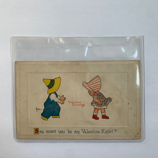 Antique Early 1900s Gibson Art Co Valentine's Day Postcard