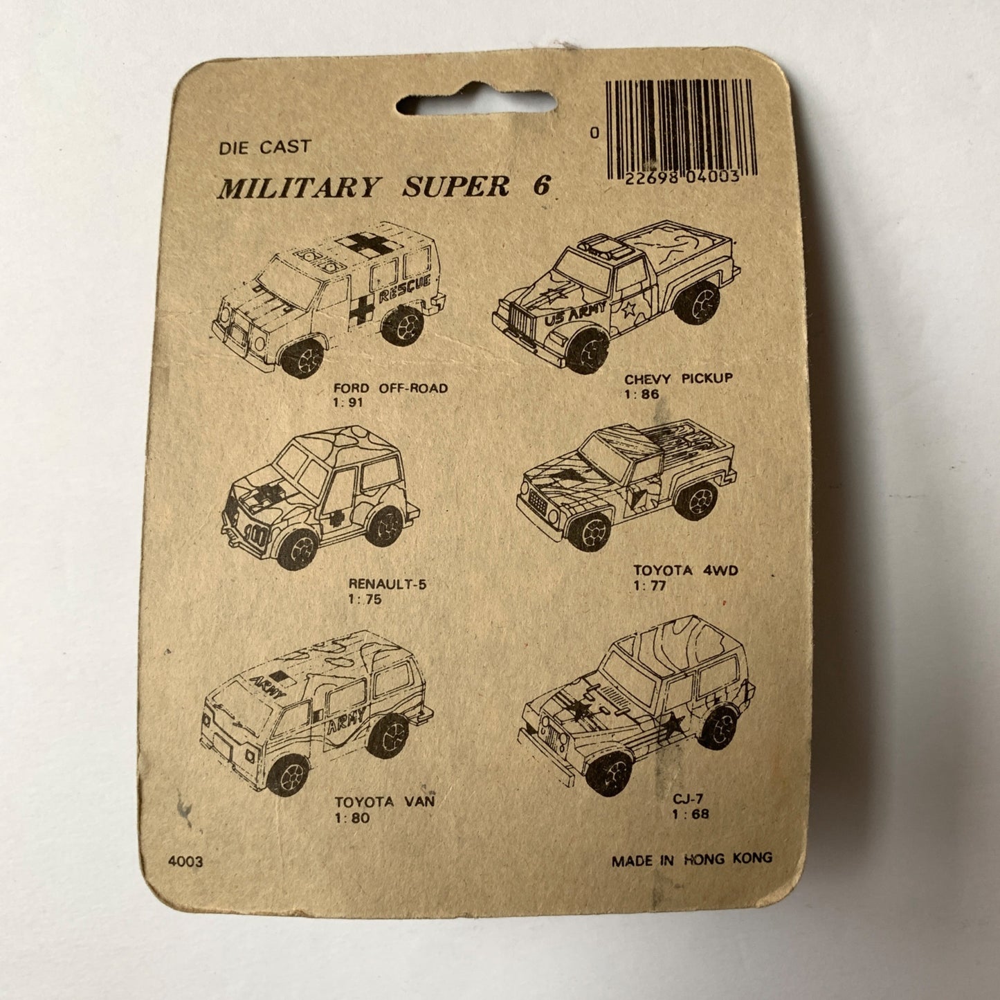 Motor Force Vintage Military Jeep CJ-7 New