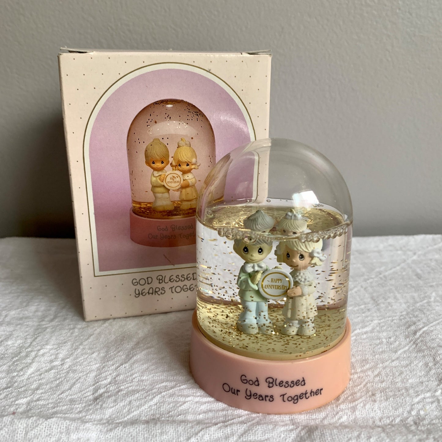 Precious Moments God Blessed Our Years Together Snow Globe