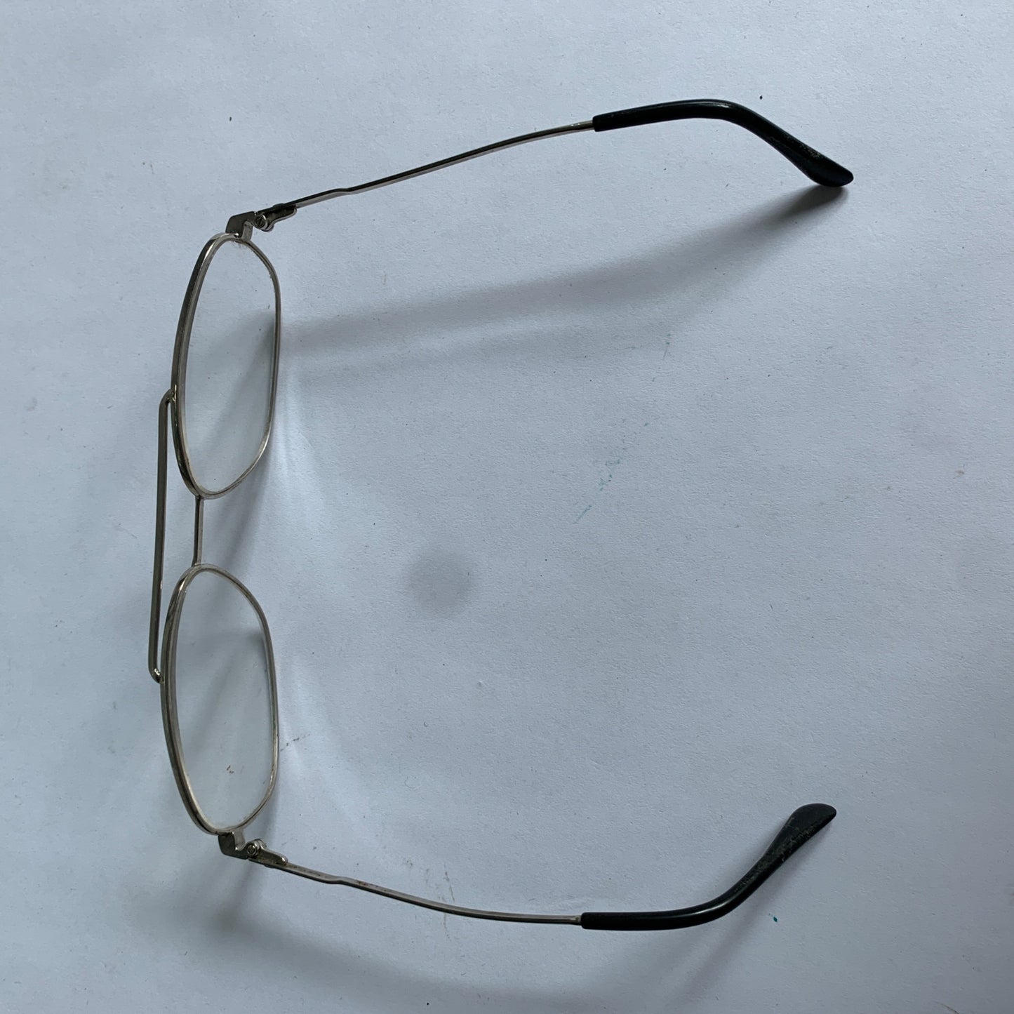 Vintage Men's Silver Framed Prescription Eyeglasses Glasses