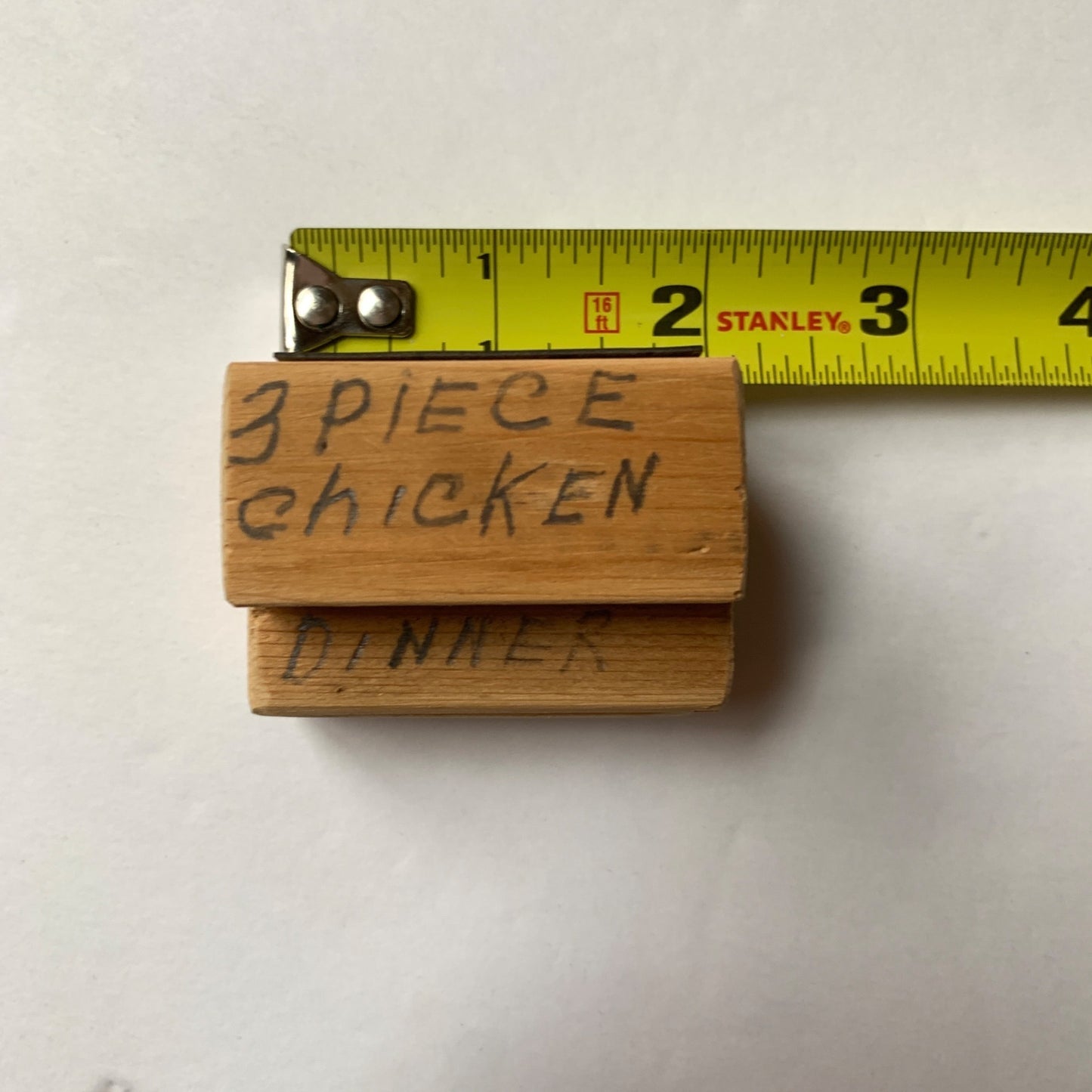 Vintage Gag Gift 3 Piece Chicken Dinner Wooden