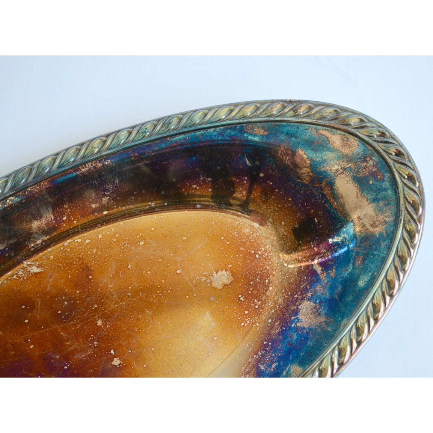 Oneida Vintage Briarcliff Silverplate Oval Serving Tray