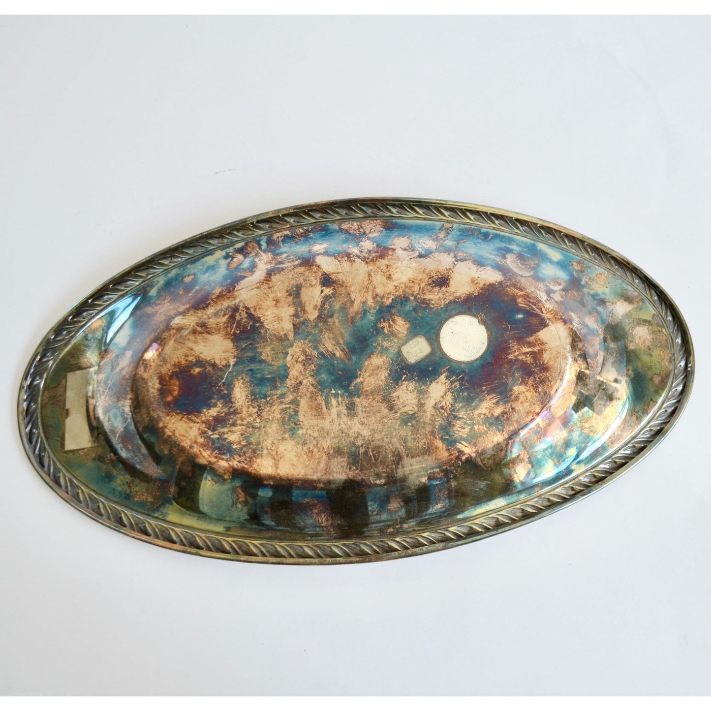 Oneida Vintage Briarcliff Silverplate Oval Serving Tray