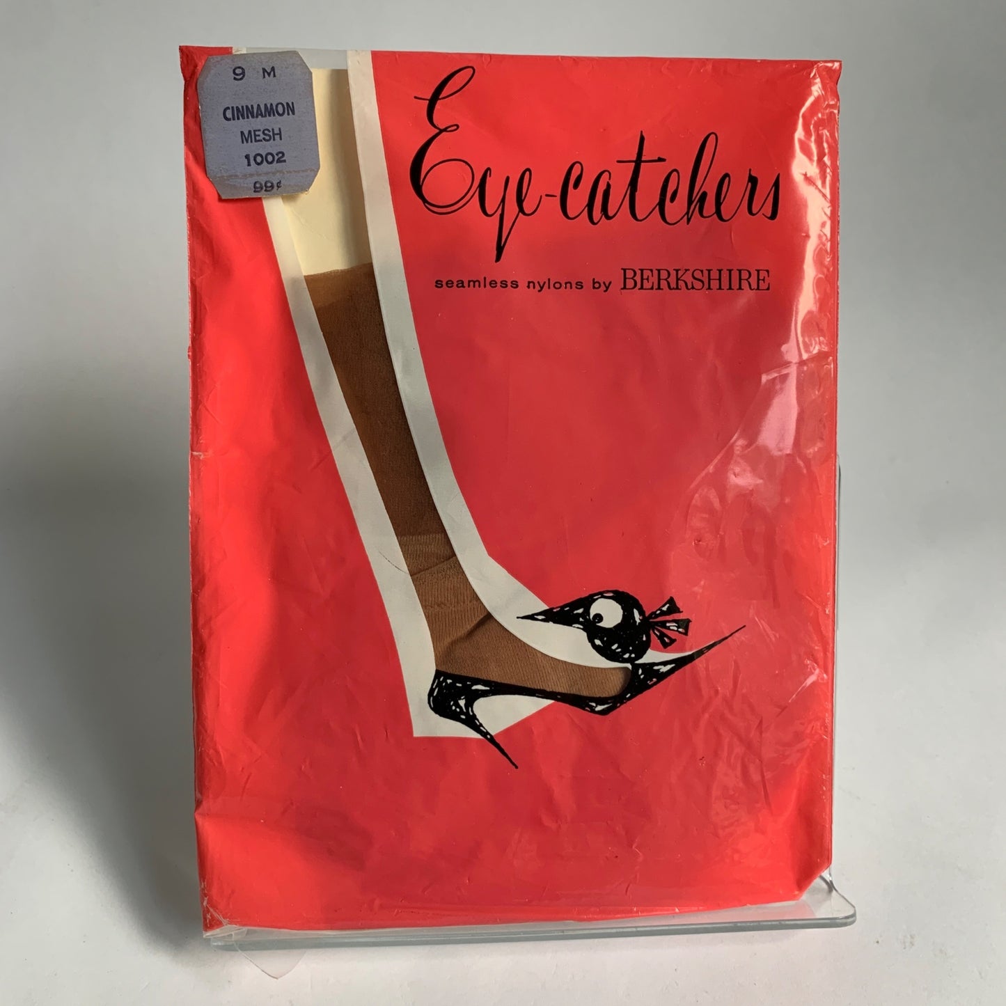 Berkshire Eye-Catchers Seamless Nylons Cinnamon Mesh 9 M 1002 Vintage