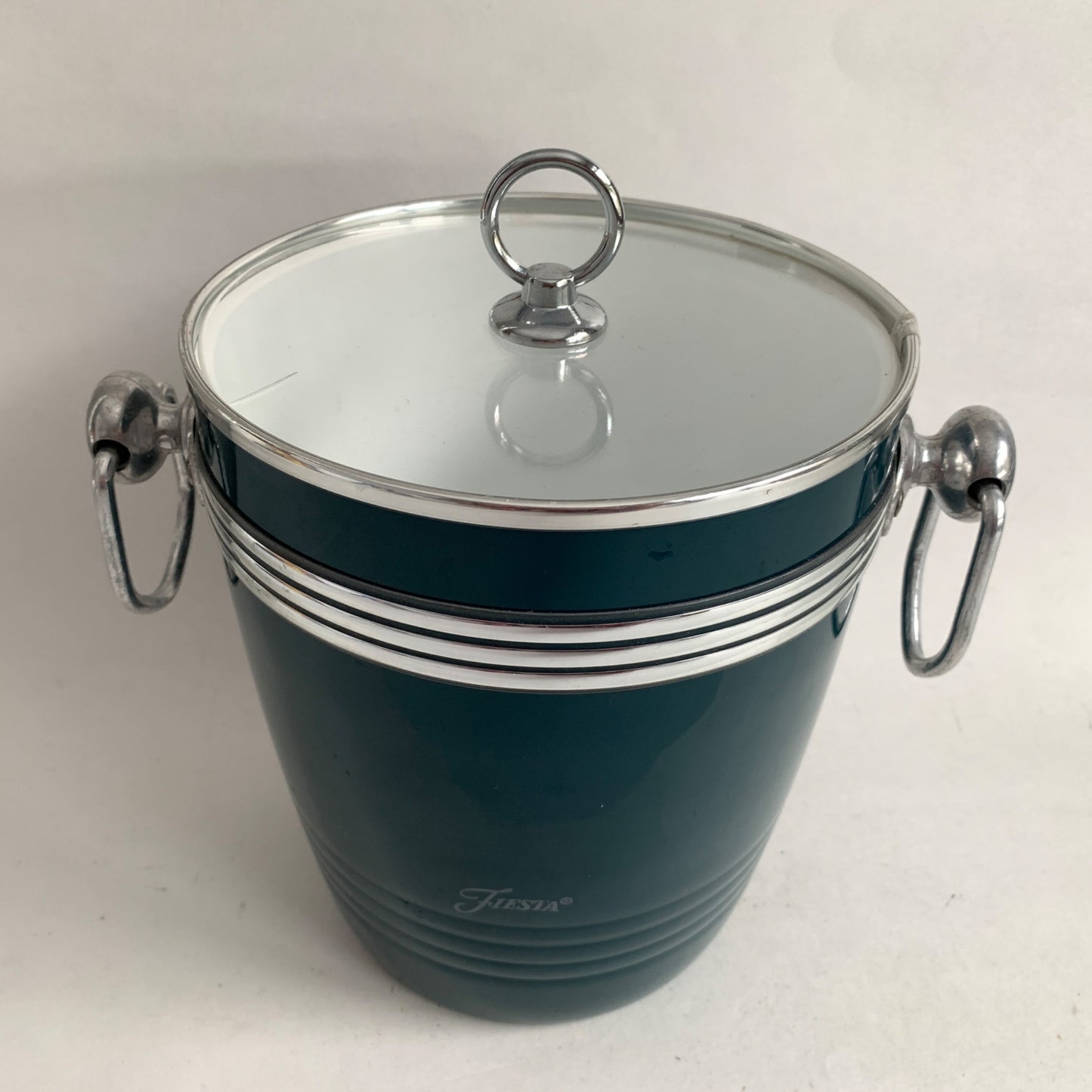 Vintage Fiesta Turquoise Blue Retro Ice Bucket