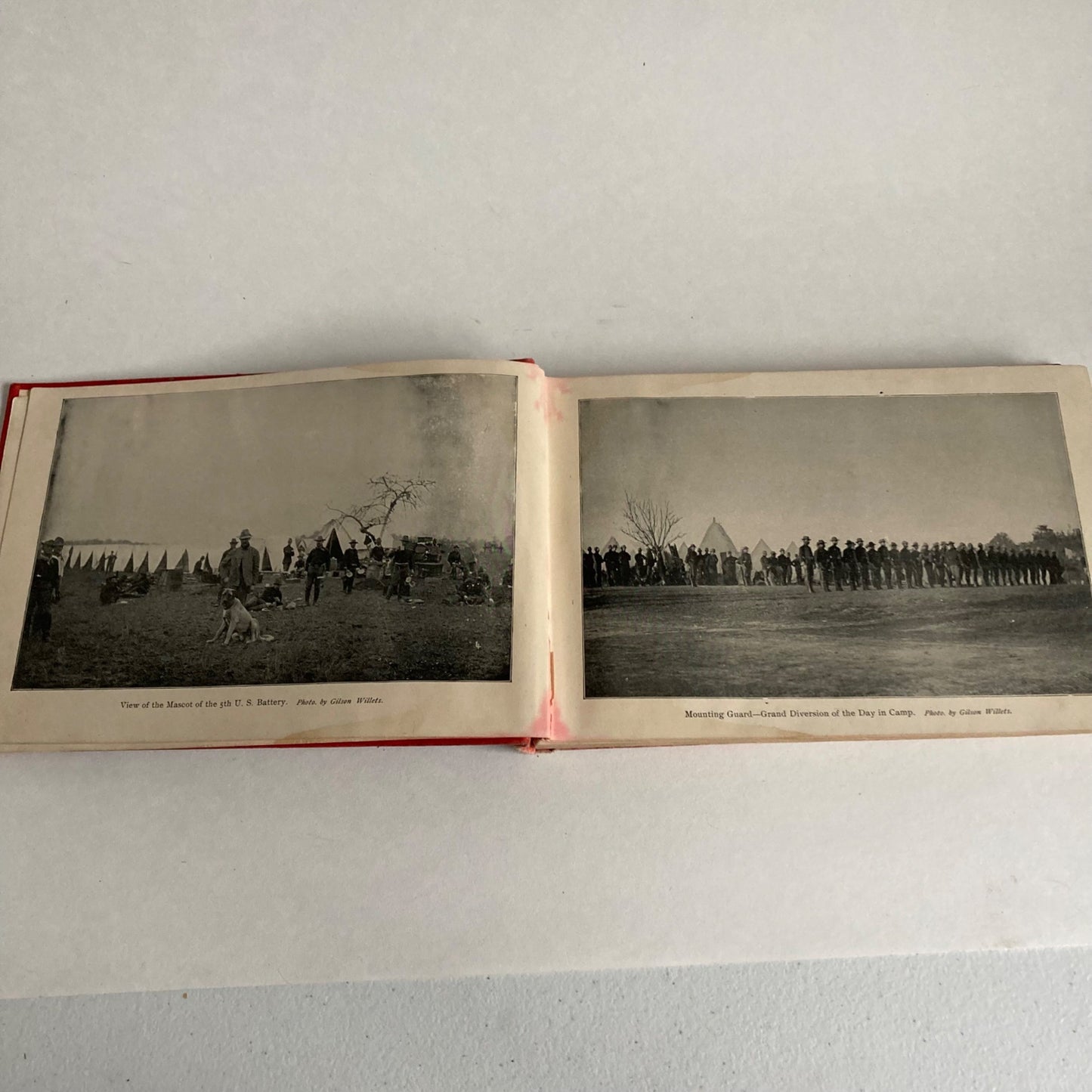Antique 1898 Greater America Book Heroes Battles Camps Black & White Photographs