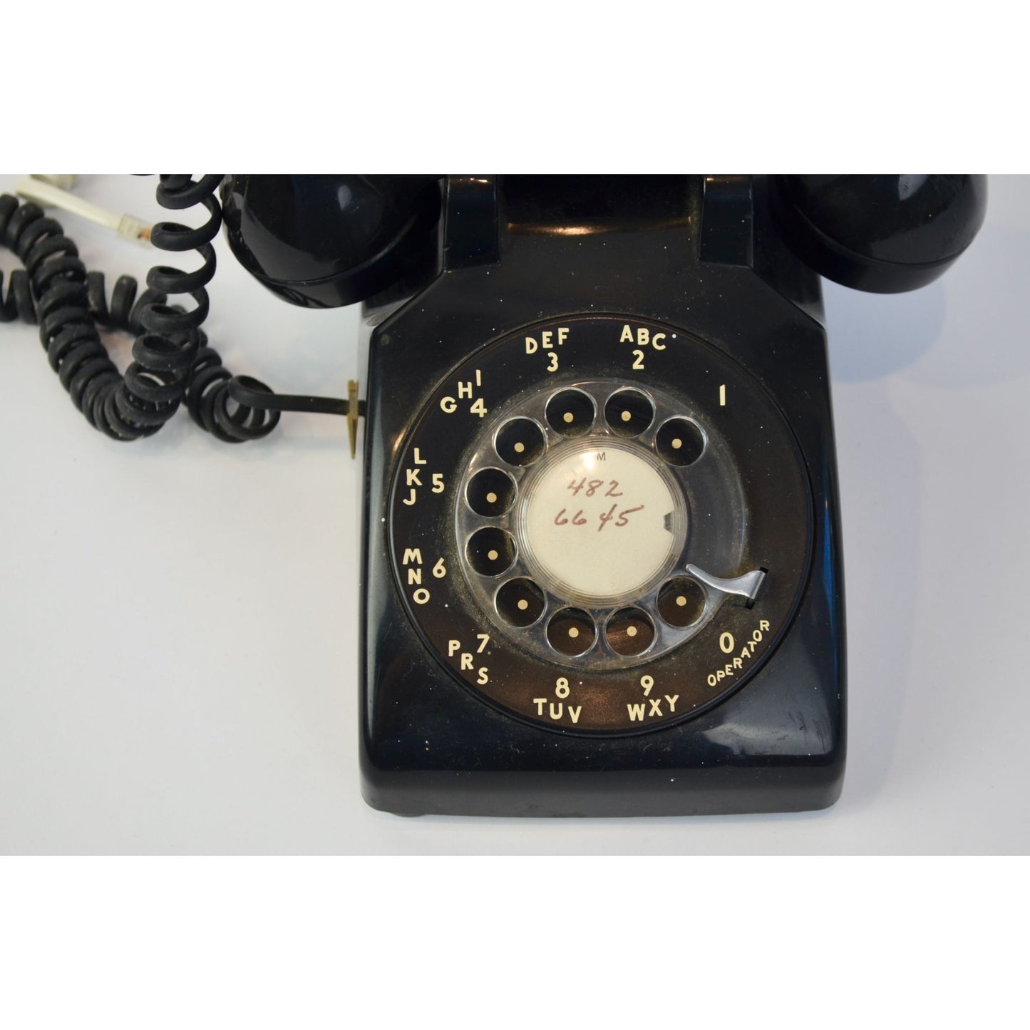 Vintage Bell System Western Electric Black Rotary Telephone Desk Phone