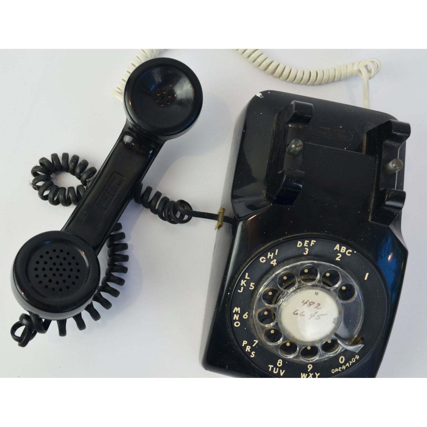 Vintage Bell System Western Electric Black Rotary Telephone Desk Phone
