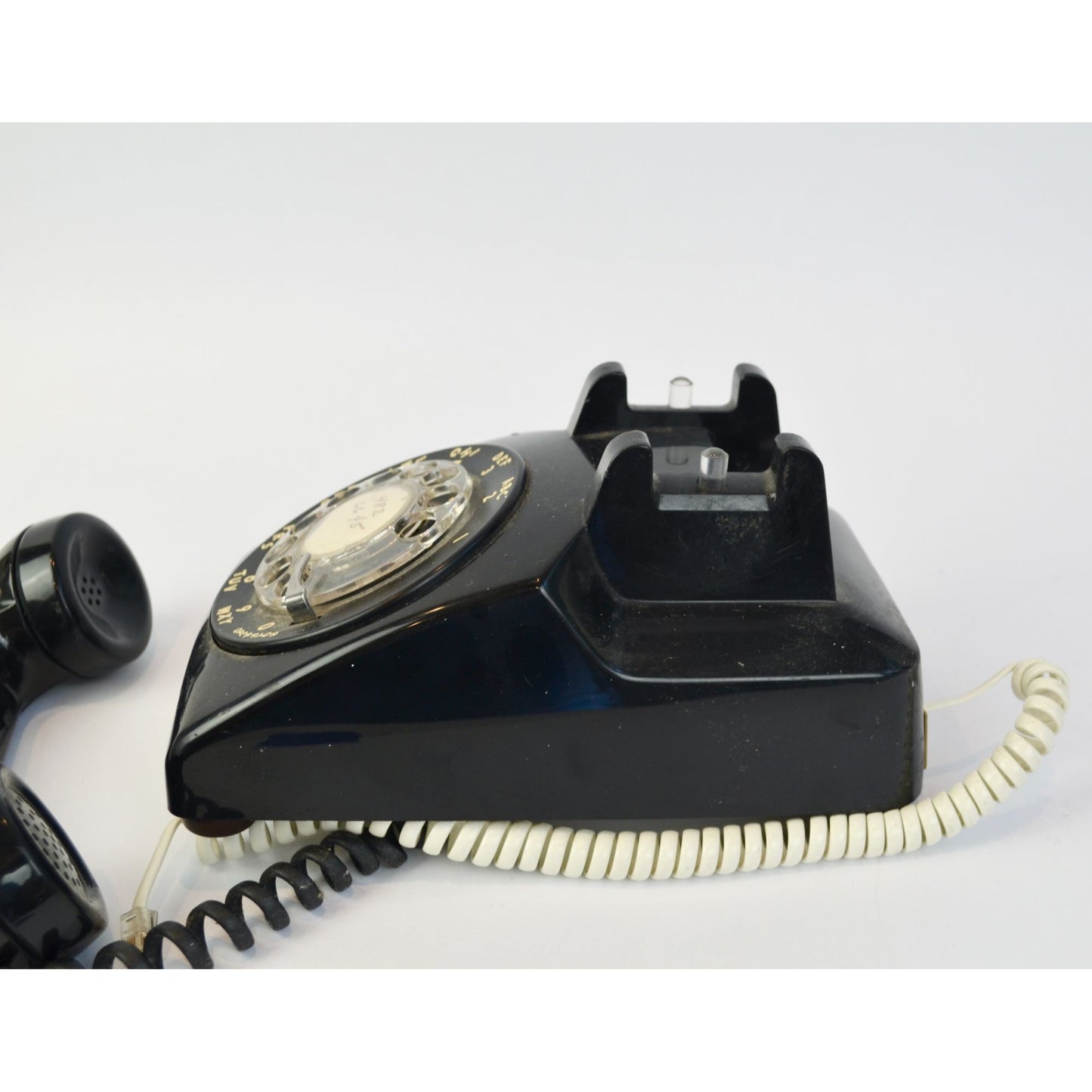 Vintage Bell System Western Electric Black Rotary Telephone Desk Phone