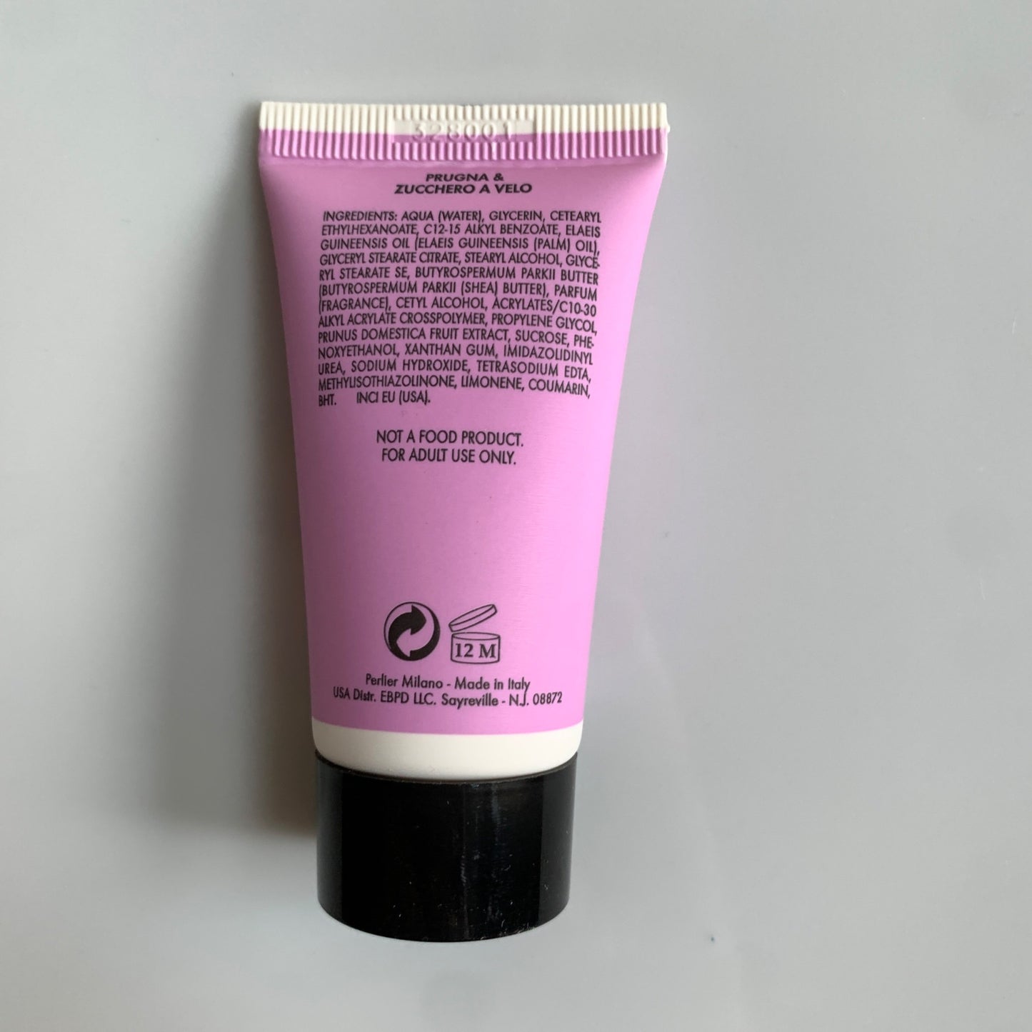 Perlier Plum Powdered Sugar Hand Cream 1 oz TRAVEL SIZE NEW SEALED