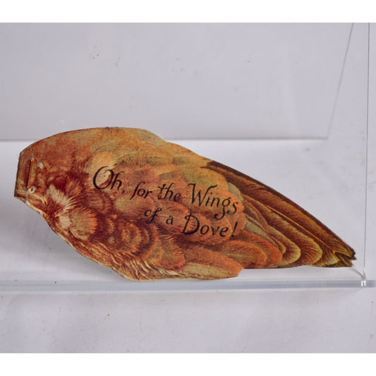 Oh For The Wings of a Dove Shaped Booklet Vintage Small