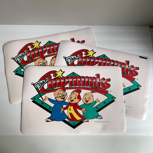Vintage | The Chipmunks 1990 Placemats Set of 3