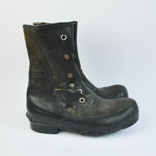 USGI Goodyear Rubber Boots Size 8D Mickey Mouse Bunny Extreme Cold Weather Black