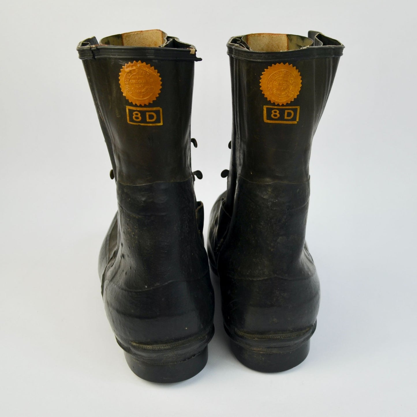 USGI Goodyear Rubber Boots Size 8D Mickey Mouse Bunny Extreme Cold Weather Black