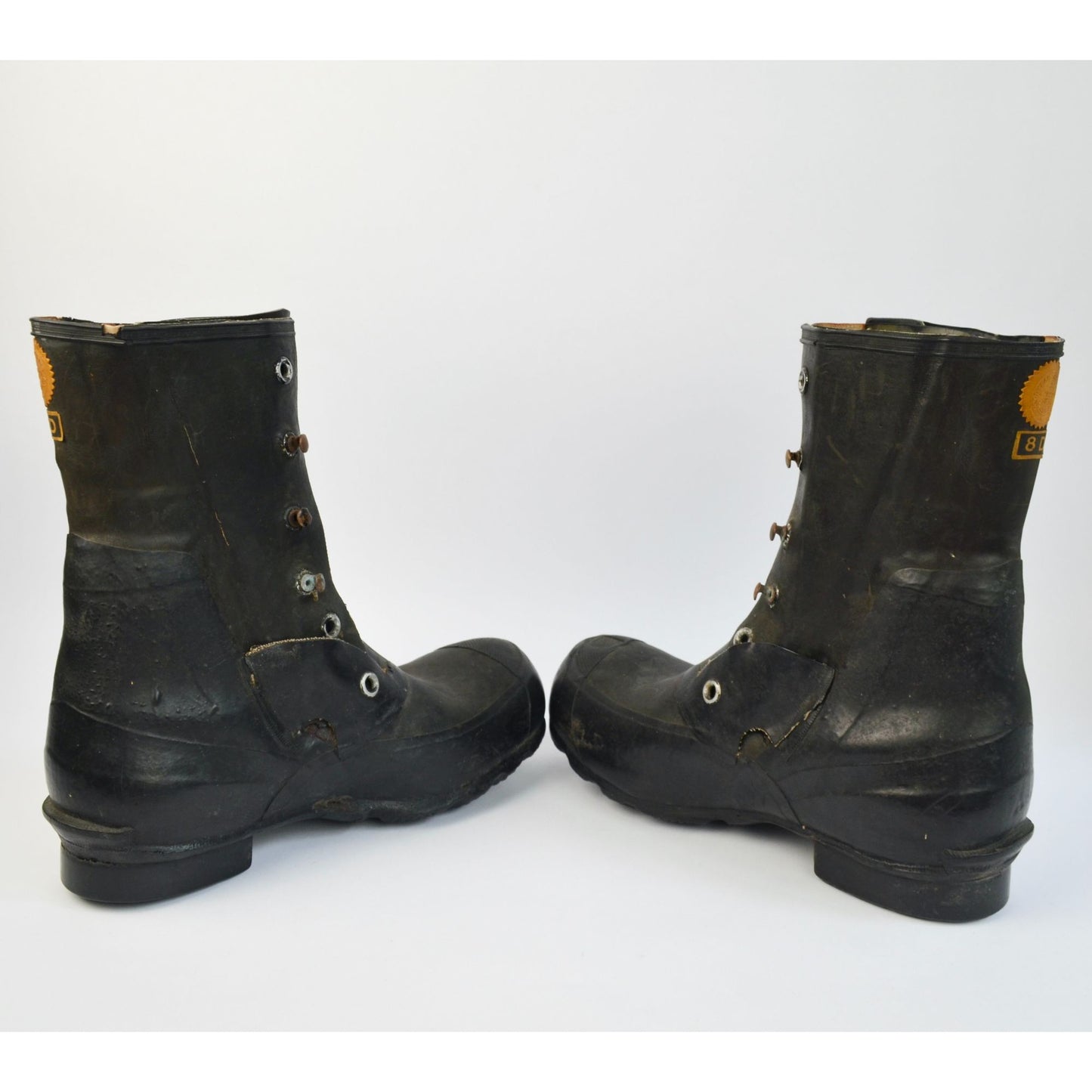 USGI Goodyear Rubber Boots Size 8D Mickey Mouse Bunny Extreme Cold Weather Black