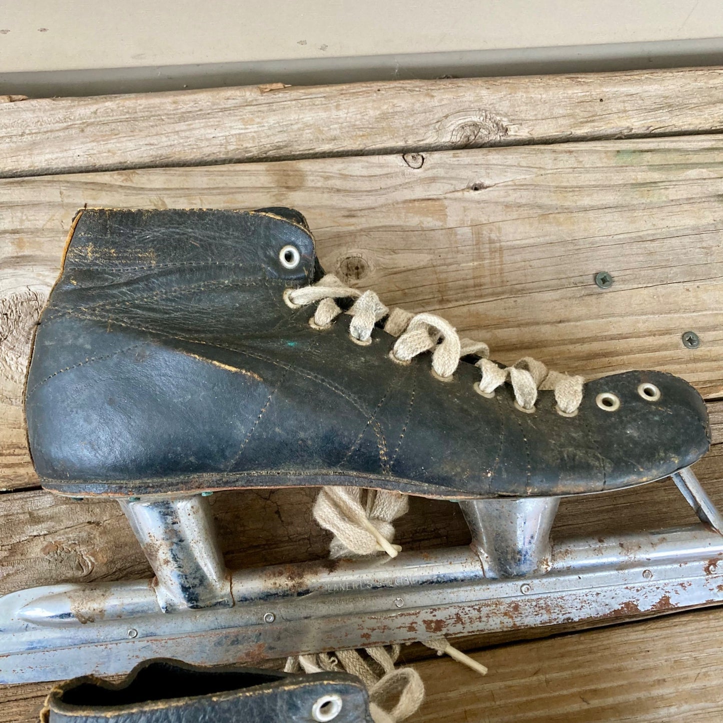 Vintage Planert Hand-Made Olympic Leather Speed Skates