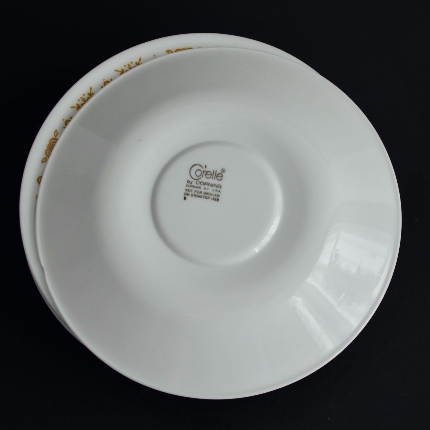 Corelle Butterfly Gold Saucers Plates Lot of 20