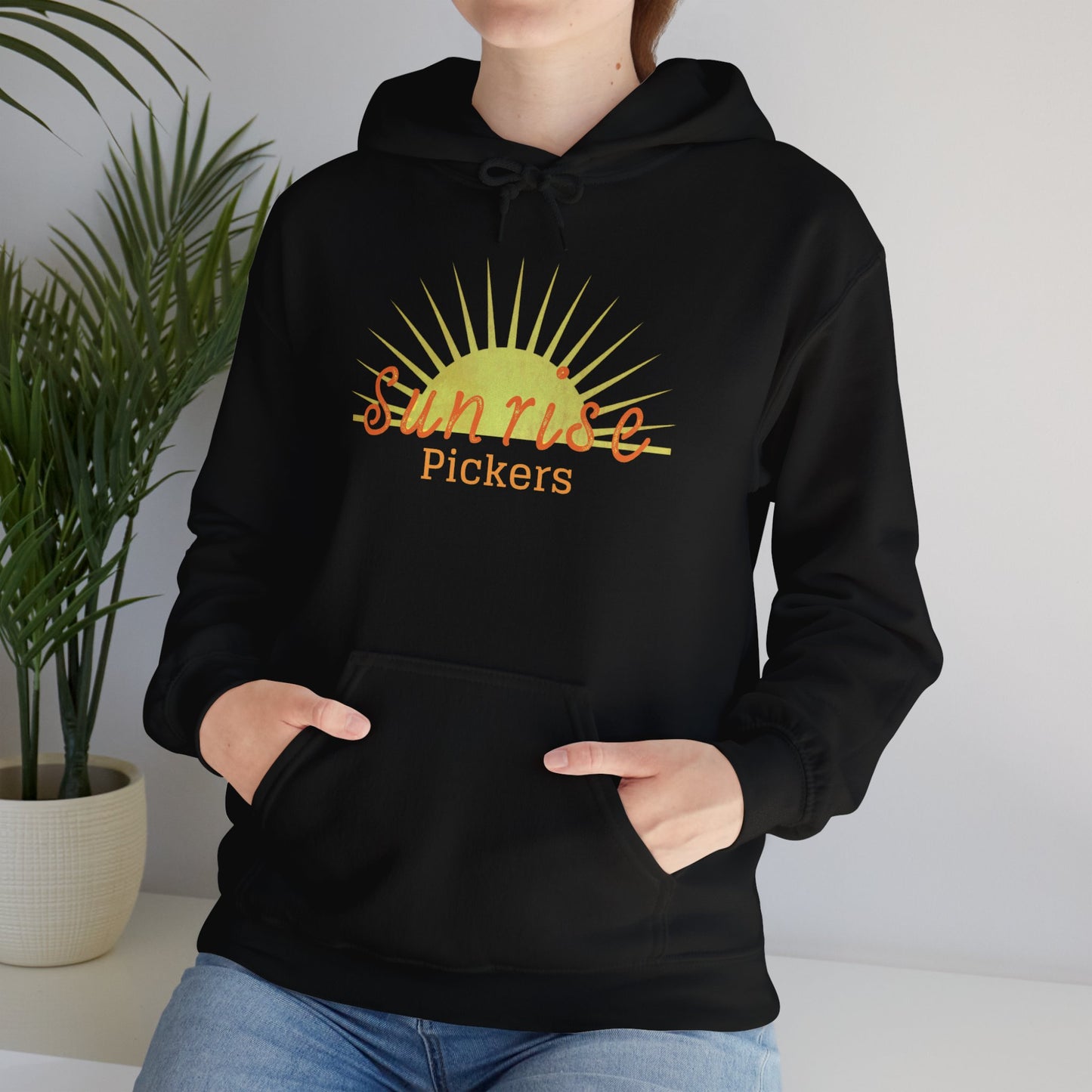 Sunrise Pickers Vintage Unisex Hooded Sweatshirt