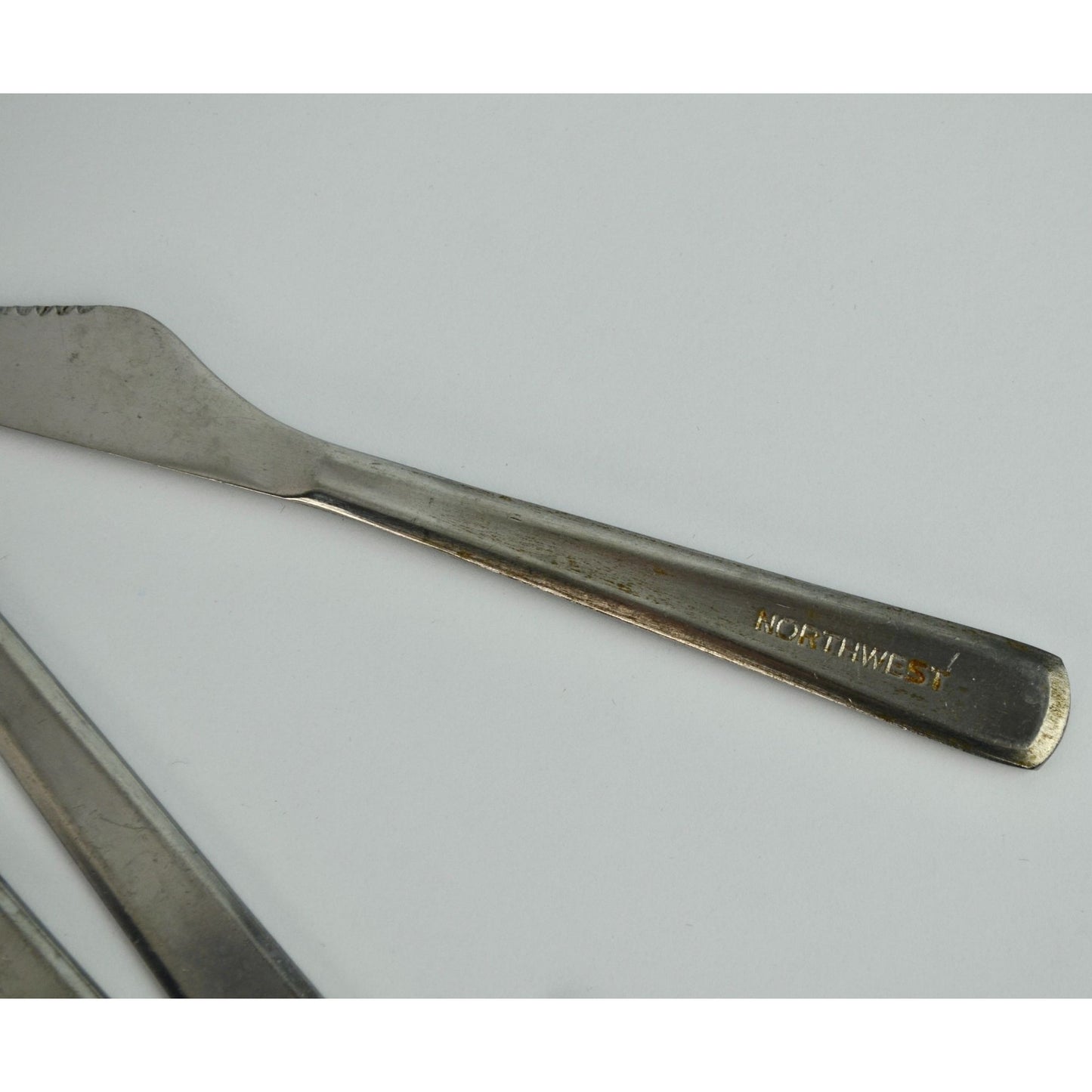 34 Piece Vintage Northwest Airlines Silverware Flatware Pieces