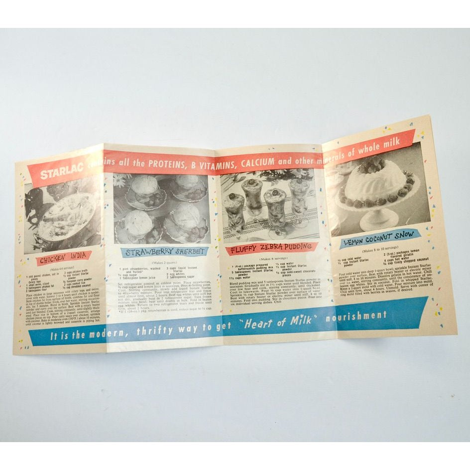 Party Recipes Made With Starlac Advertising Flyer