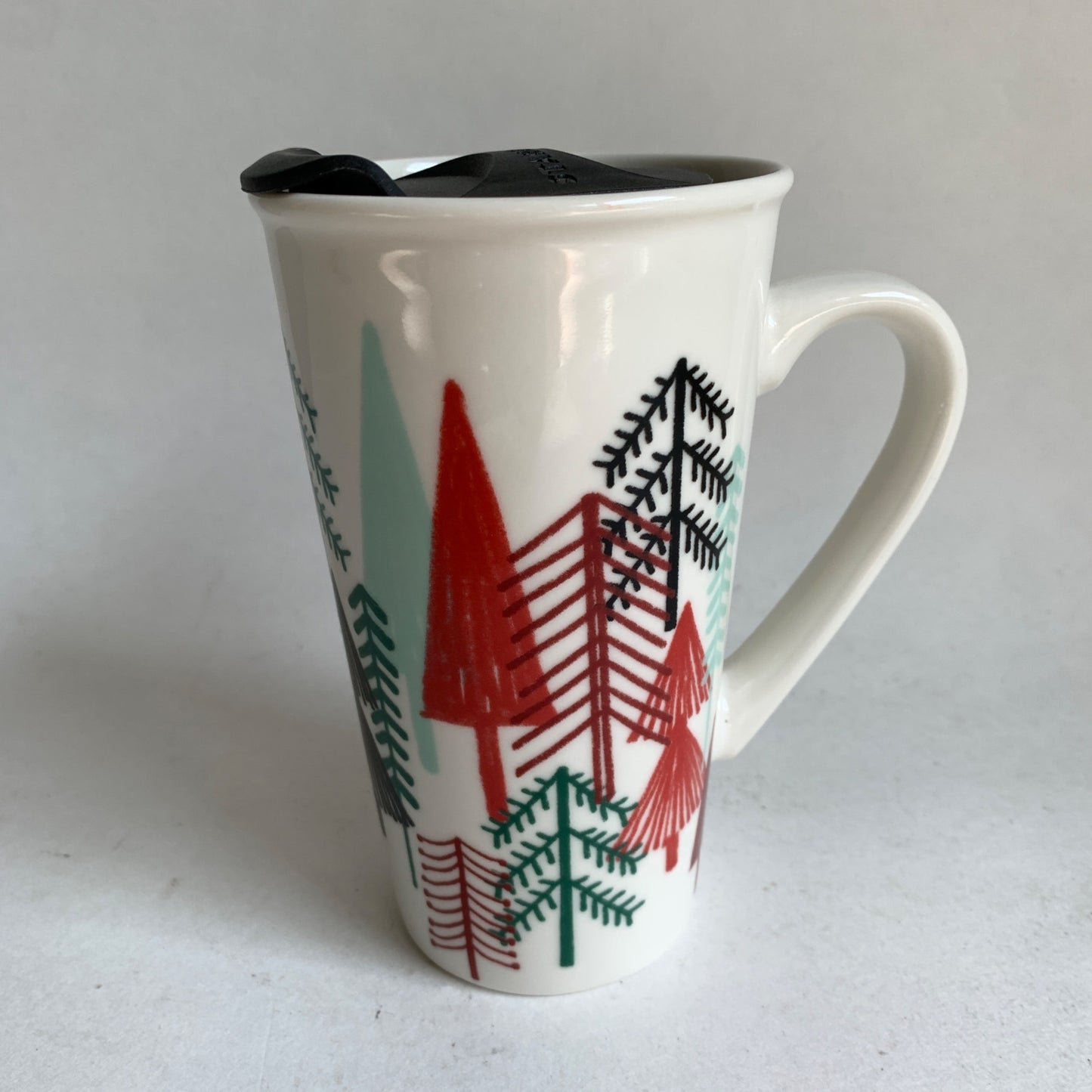 Starbucks 14 oz. Winter Ceramic Handled Travel Coffee Mug Trees