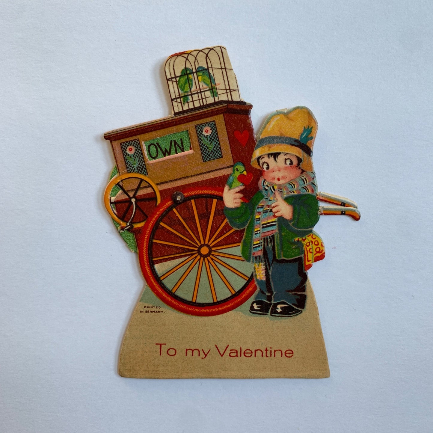 Vintage Articulating Valentine's Day Card Germany