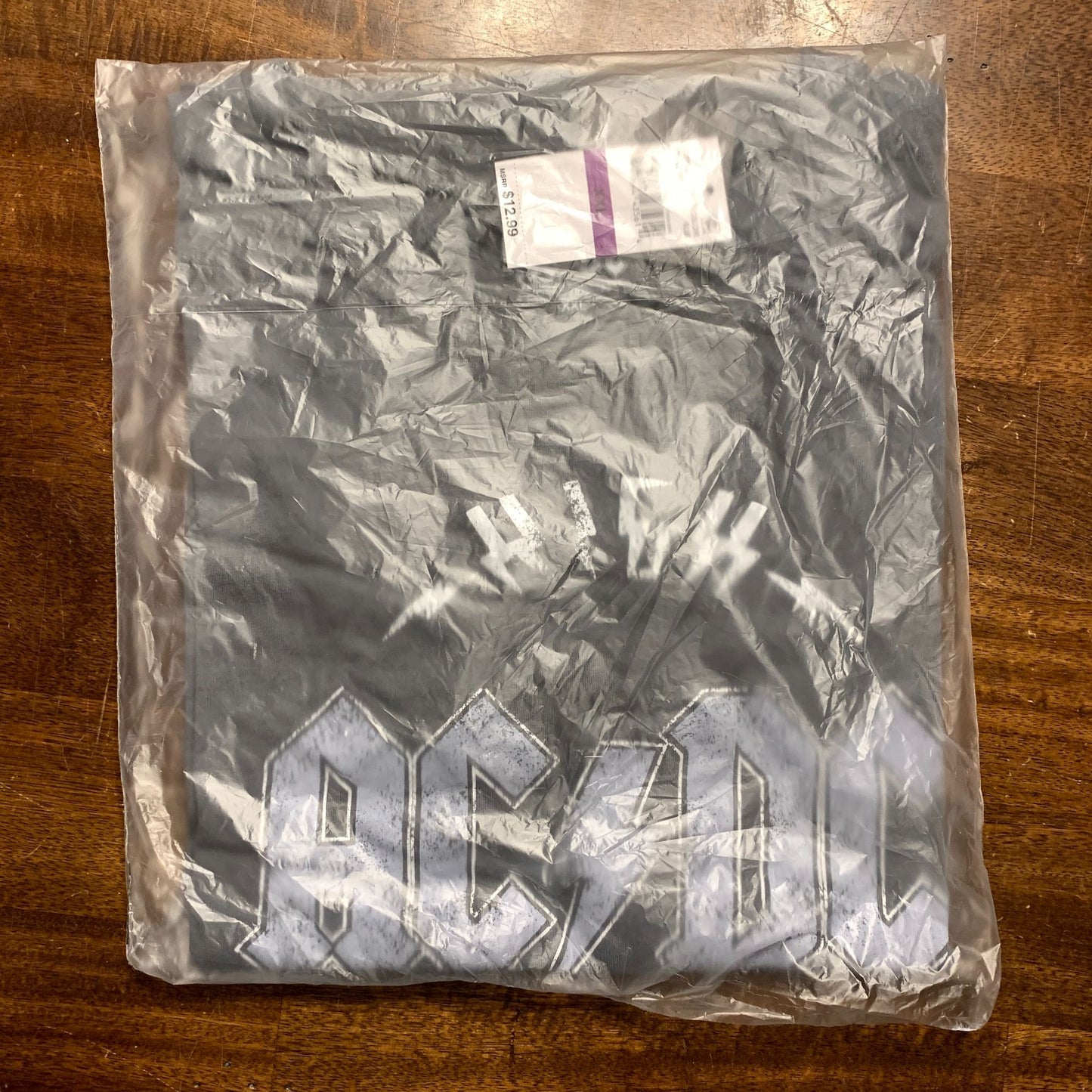 AC/DC High Voltage Short Sleeve Graphic T-Shirt Gray NEW