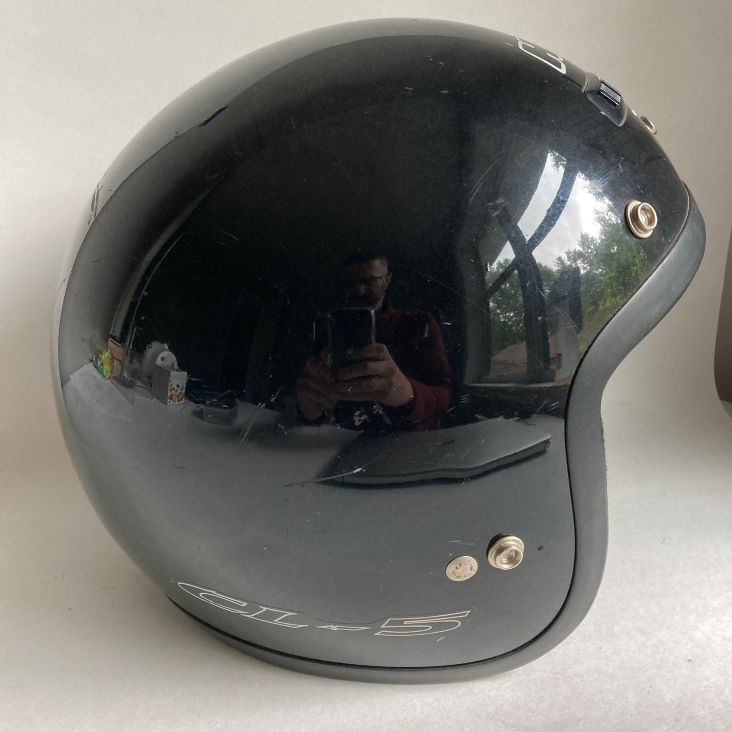 HJC CL-5 Motorcycle Helmet Black DOT Size LARGE
