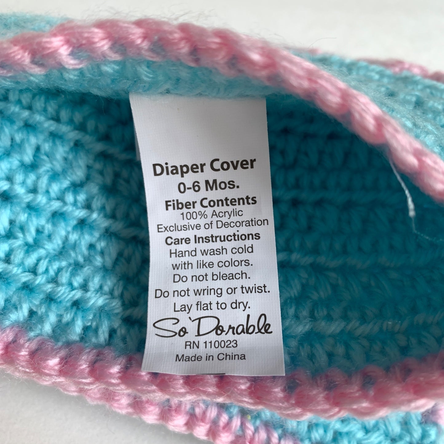 NEW Teal Blue Ruffle Diaper Cover 0-6 Months