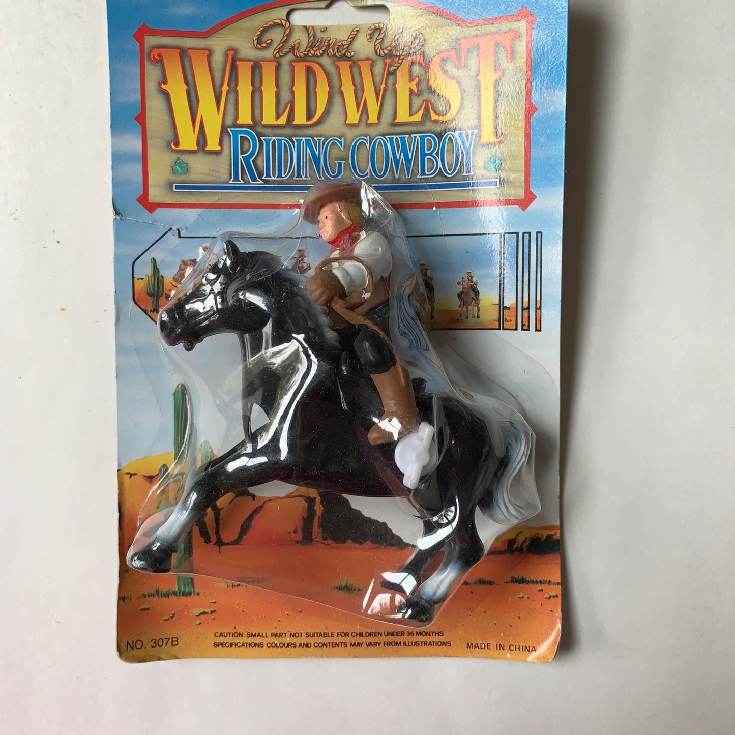 Vintage Wild West Wind Up Riding Cowboy Lot of 3 Toys Figures