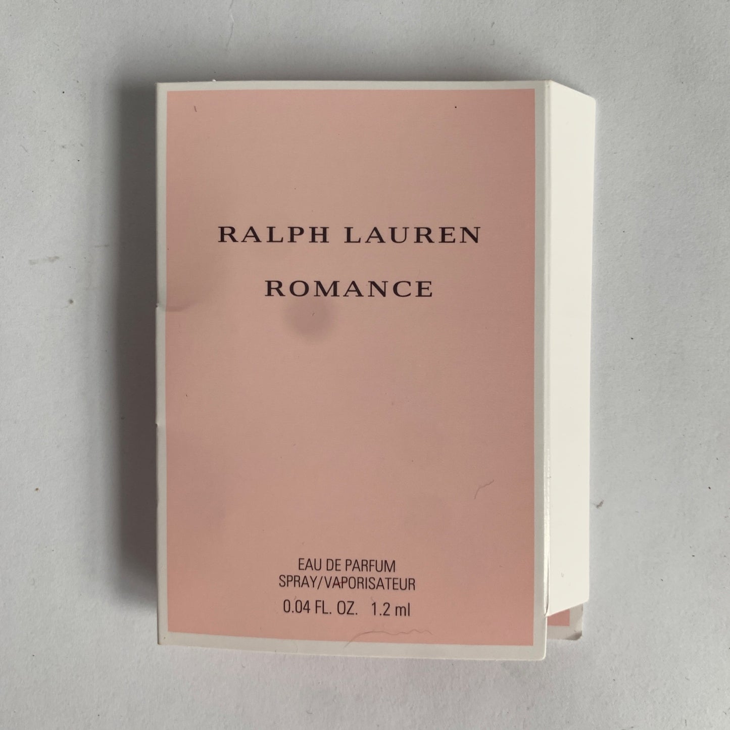 Ralph Lauren Romance EDP .04 Sample Vial on Card New
