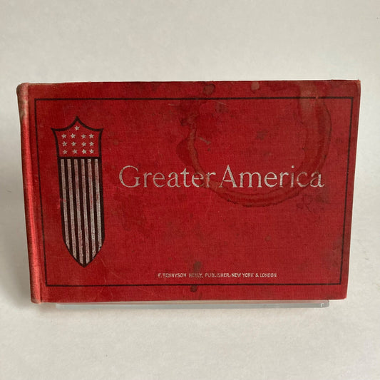 Antique 1898 Greater America Book Heroes Battles Camps Black & White Photographs