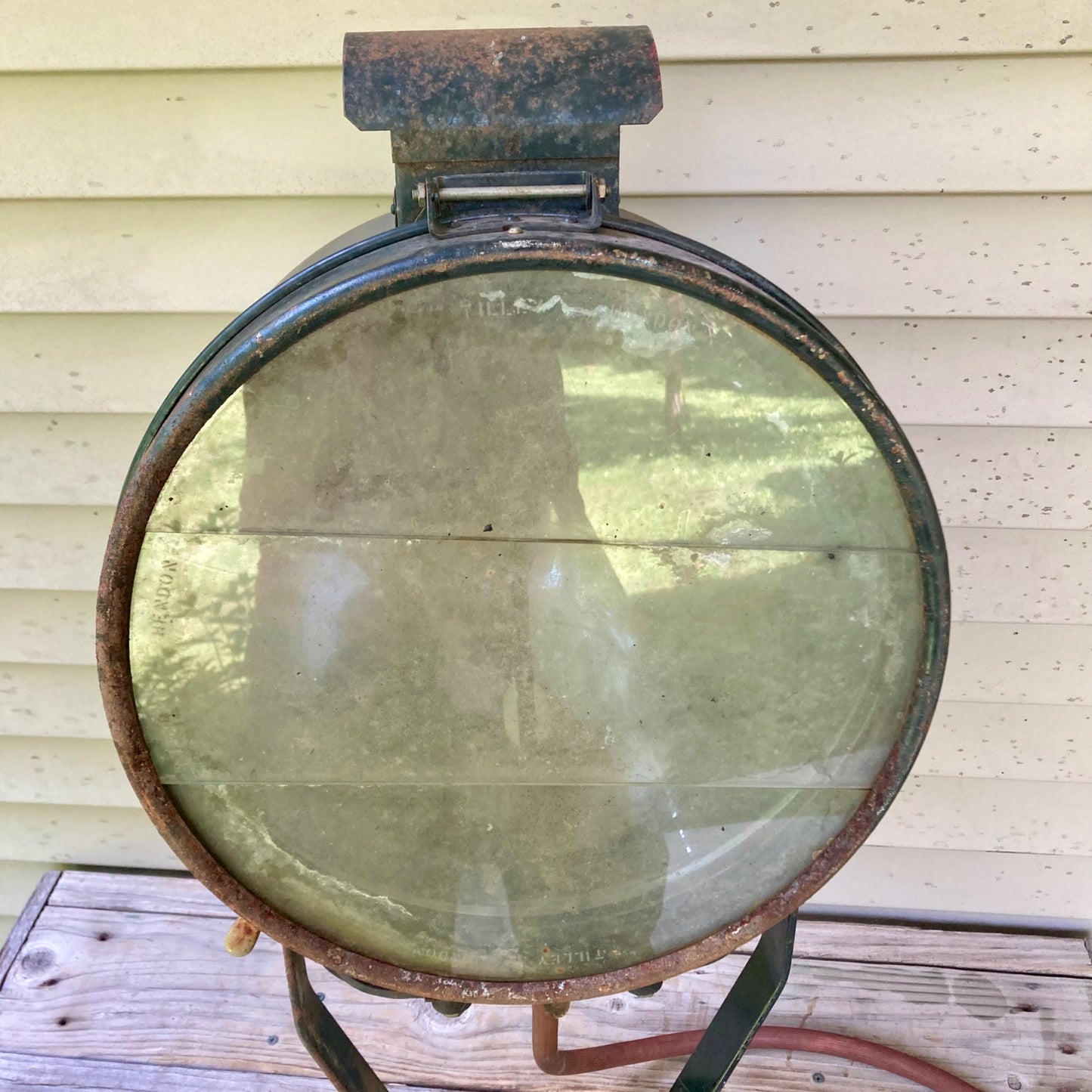 Antique Leelights LP Gas Floodlight Model BL 64 Tilley Ti-Lee Search Flood Light