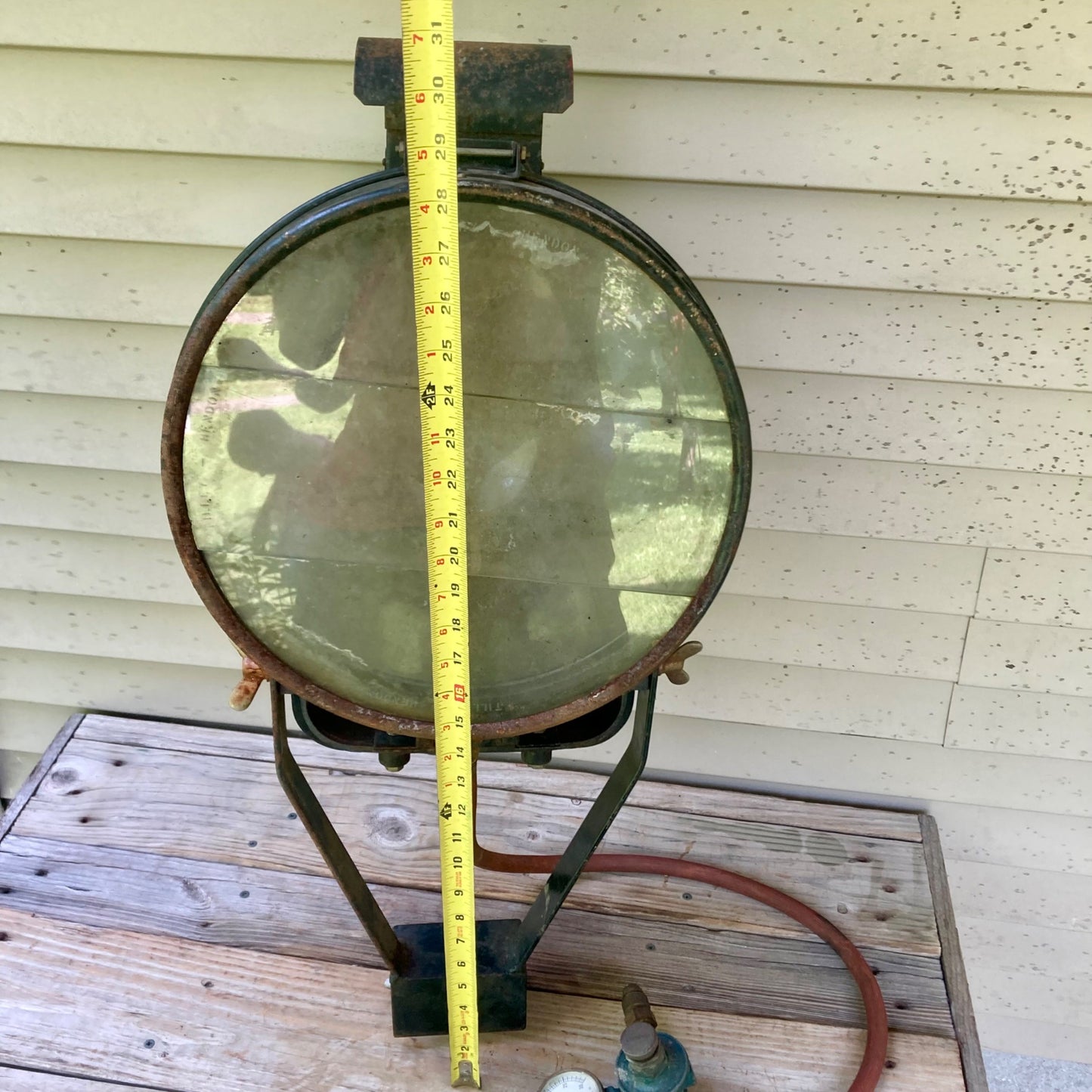 Antique Leelights LP Gas Floodlight Model BL 64 Tilley Ti-Lee Search Flood Light
