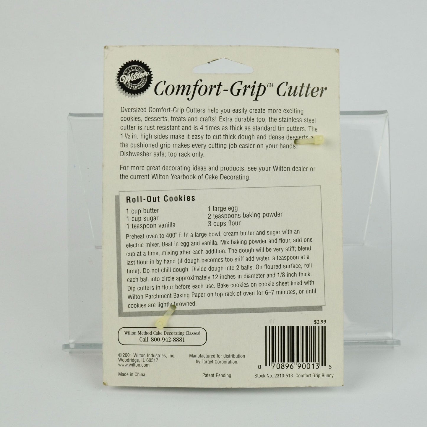 Wilton Bunny Comfort-Grip Cookie Cutter 2001 Vintage New Green