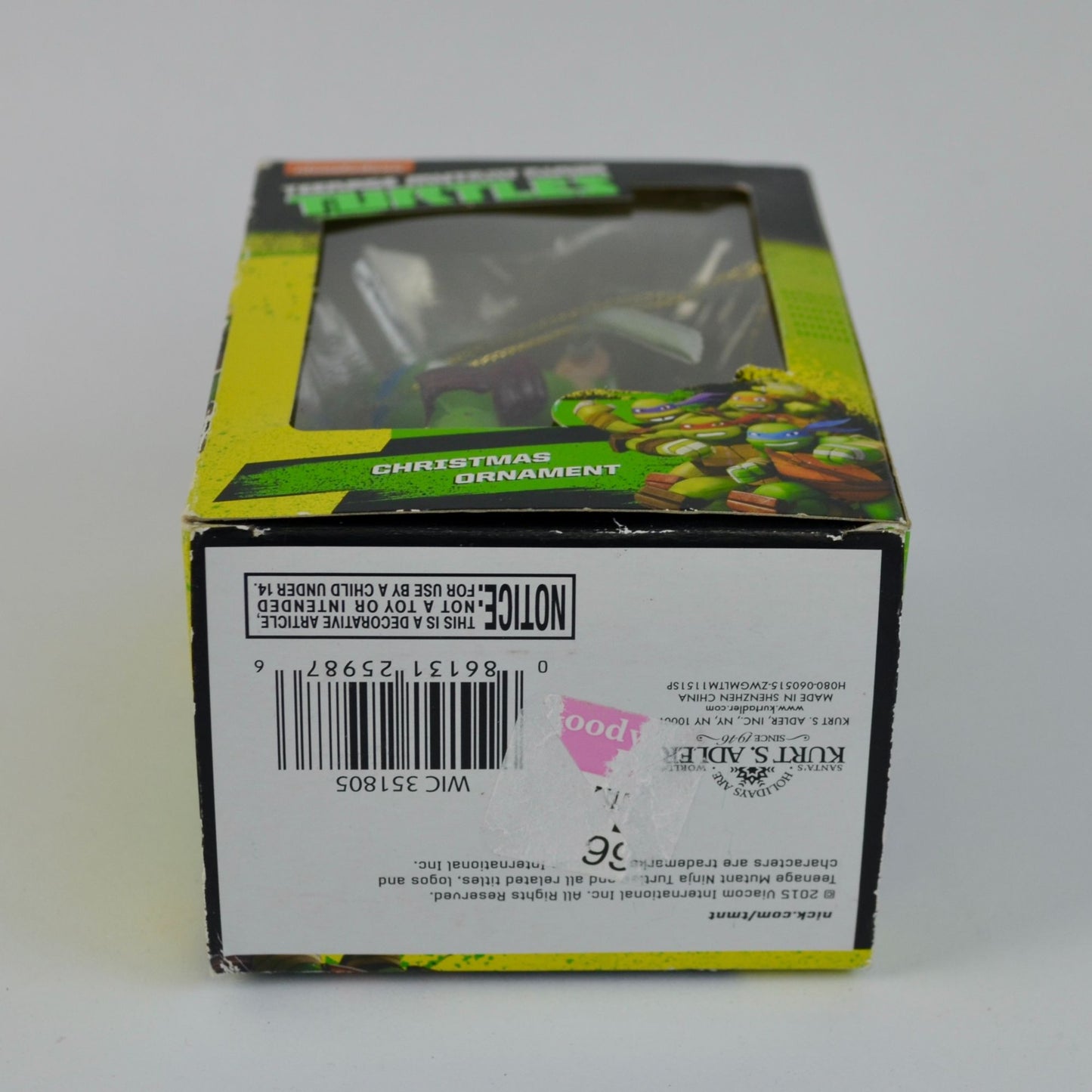 Kurt Adler 2015 Teenage Mutant Ninja Turtles Christmas Ornament Leonardo